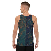 Close-up of Bohemian Blossoms Tank Top's floral design.